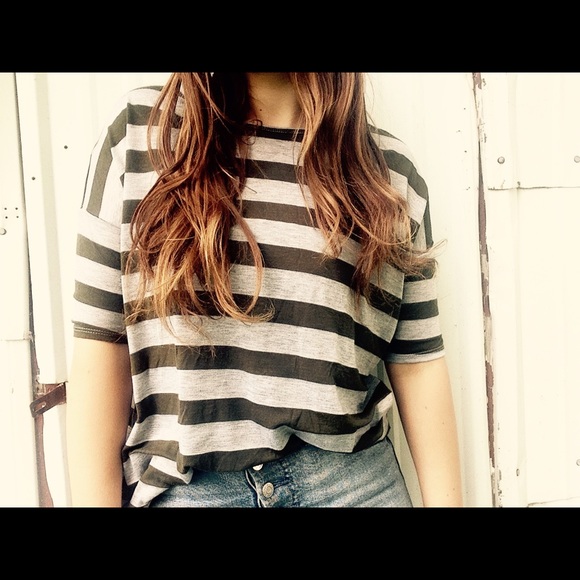 LuLaRoe Tops - Striped LulaRoe Irma  top size small
